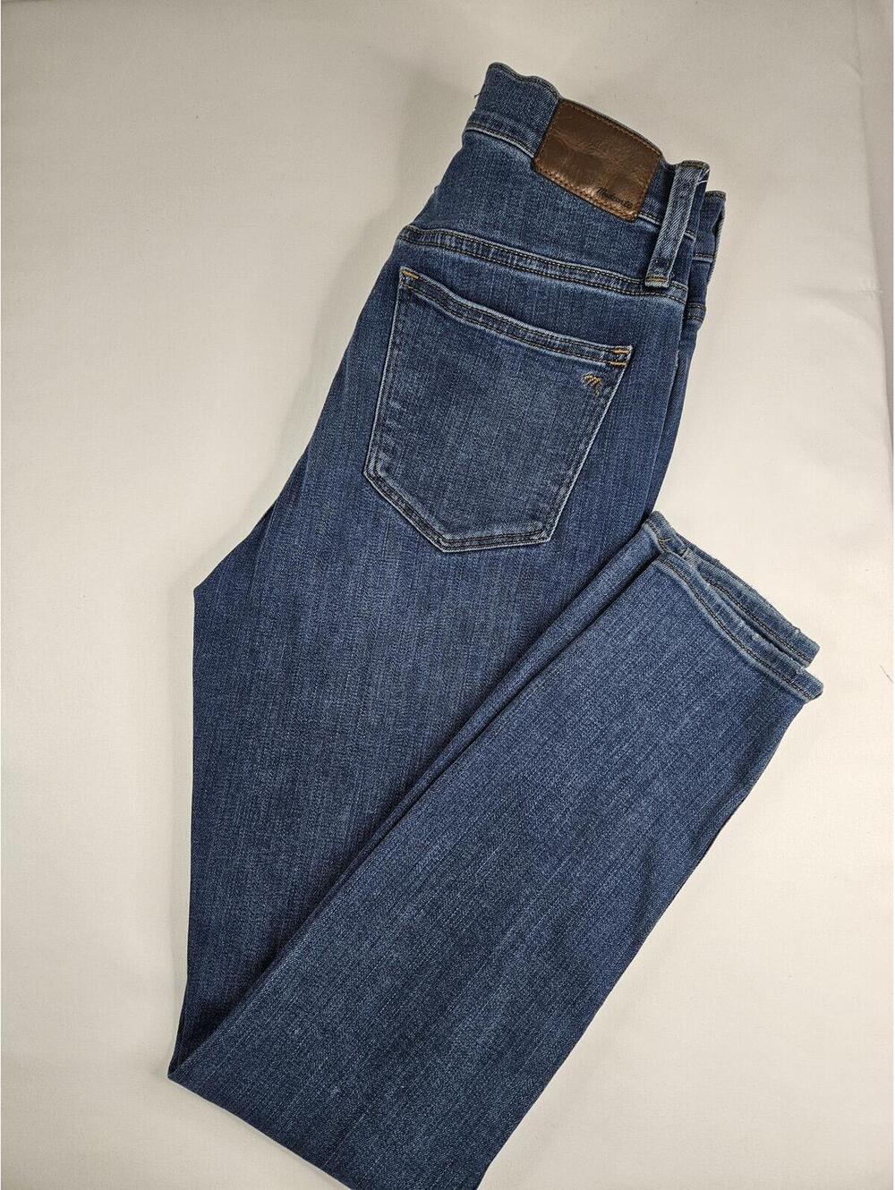 Madewell Classic Blue Denim Jeans 10" High Rise Skinny Jeans 26